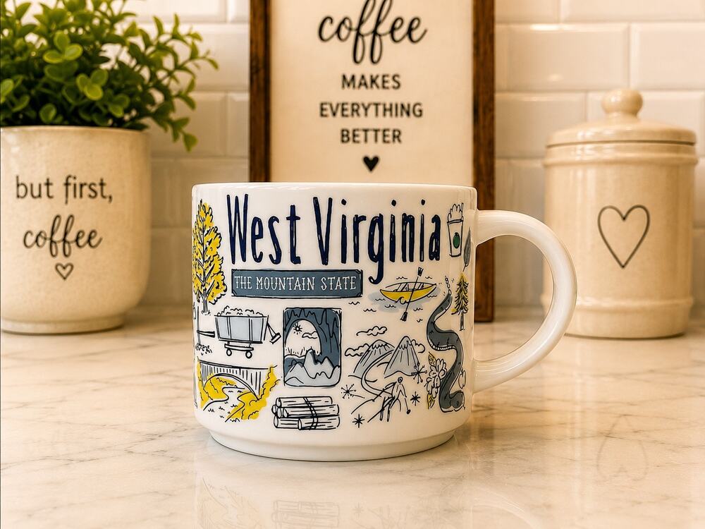 Starbucks West Virginia Been There Series 2022 Mug 14 oz The Mountain State